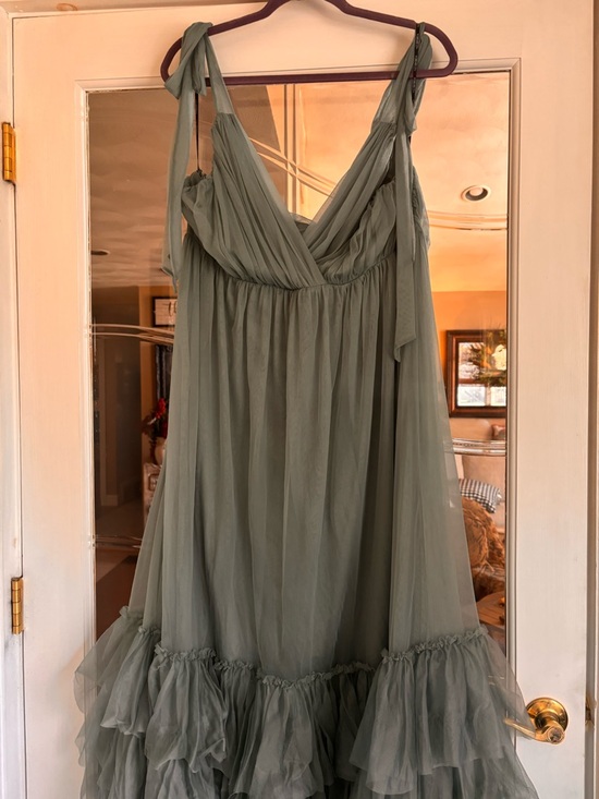 Forever 21 Plus Blue Mist Long Dress - Picture 2 of 6